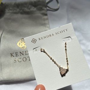Kendra Scott Perry Gold Pendant Necklace in Iridescent Drusy
